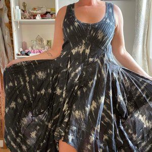 All Saints Long Ruffled Dress